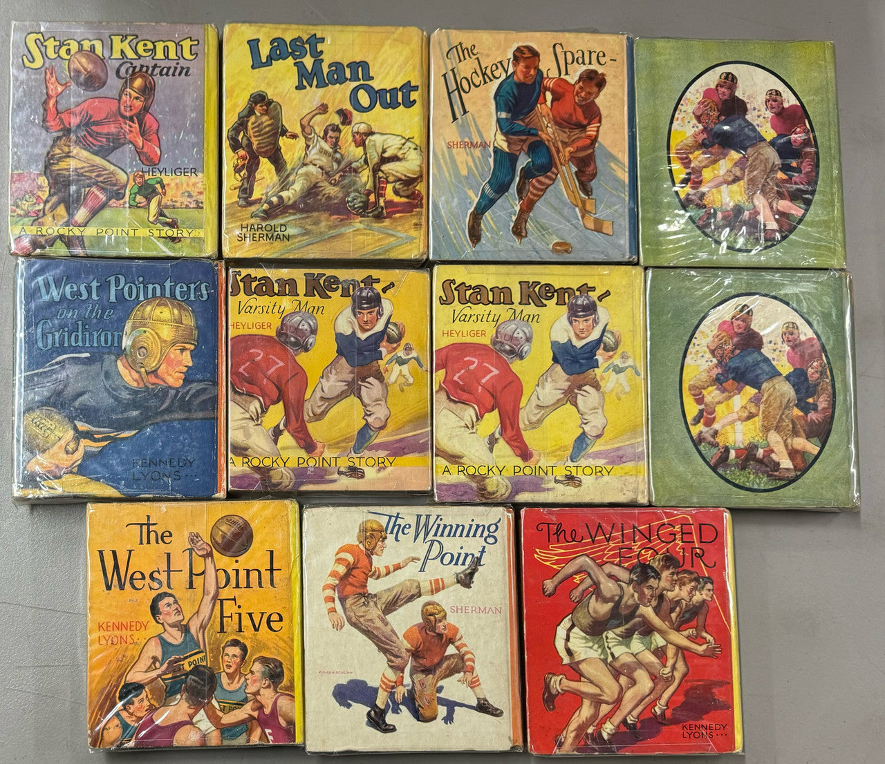 Saalfield Sports Books Big Little Books Lot of 11 Stan Kent