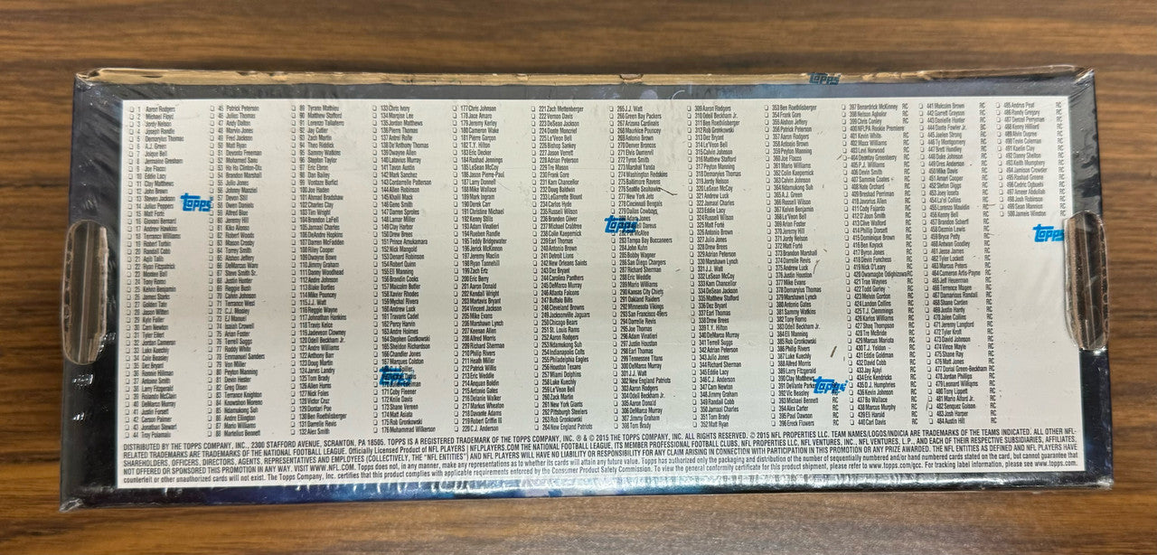 2015 Topps Football Complete Factory Set Sealed