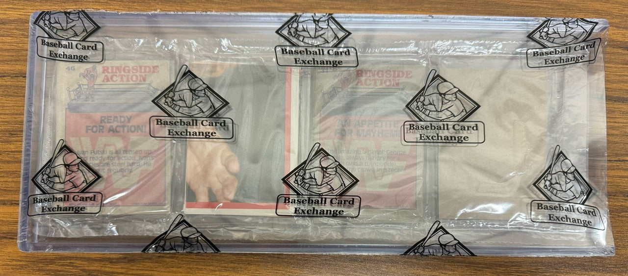 1985 Topps WWF Wrestling Rack Pack Hogan RC #16 on Top BBCE Wrapped Sealed