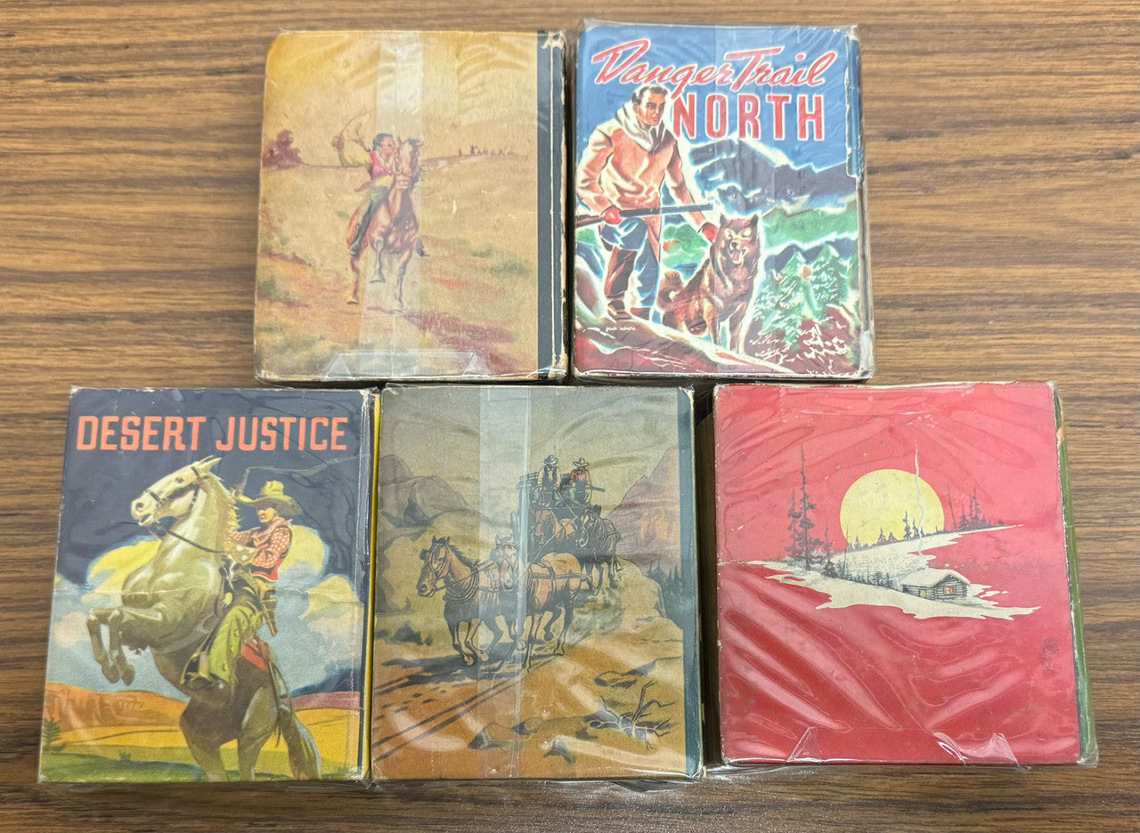 Big Little Books Cowboy Western Vintage Lot of 5 Saalfield