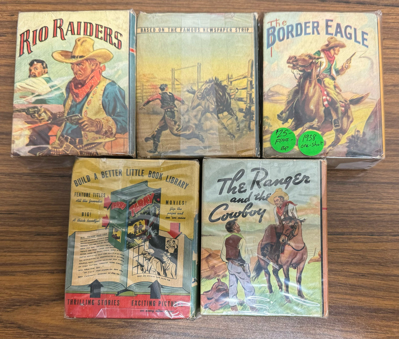 Big/Better Little Books Lot of 5 Cowboy/Western Saalfield Harman