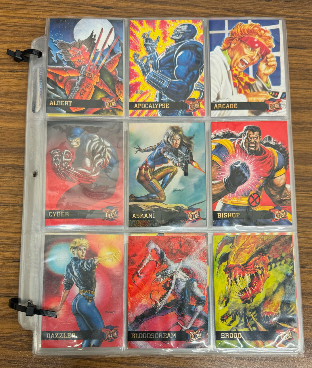 1995 Fleer Ultra X-Men Wolverine Binder New Sealed + Near Complete Set 142/150