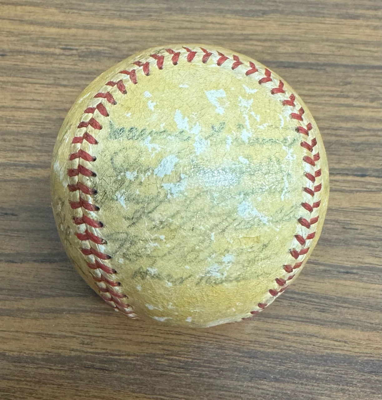 1951 Detroit Tigers Team Signed Autographed Baseball Kell Groth