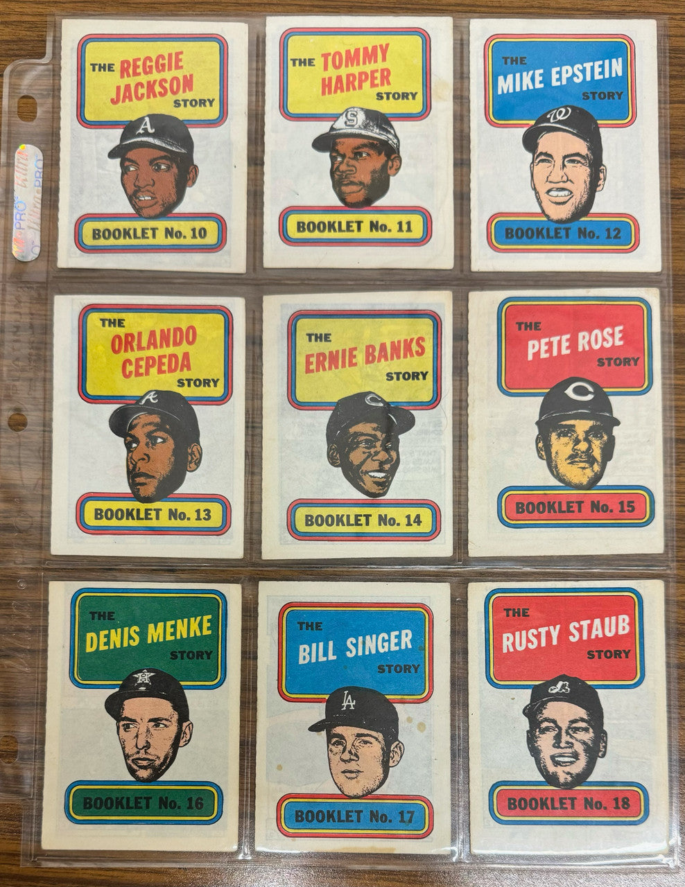 1970 Topps Baseball Story Booklets Complete Set (24) EX-EX/MT