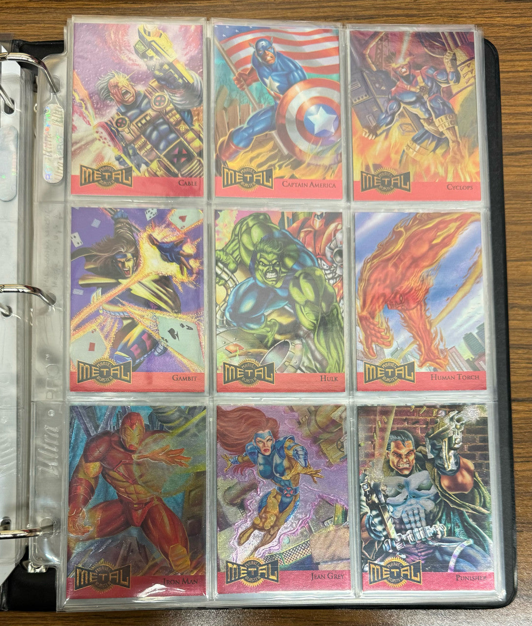 1995 Marvel Metal Inaugural Edition Complete Set in Album W/ Subsets + Extras