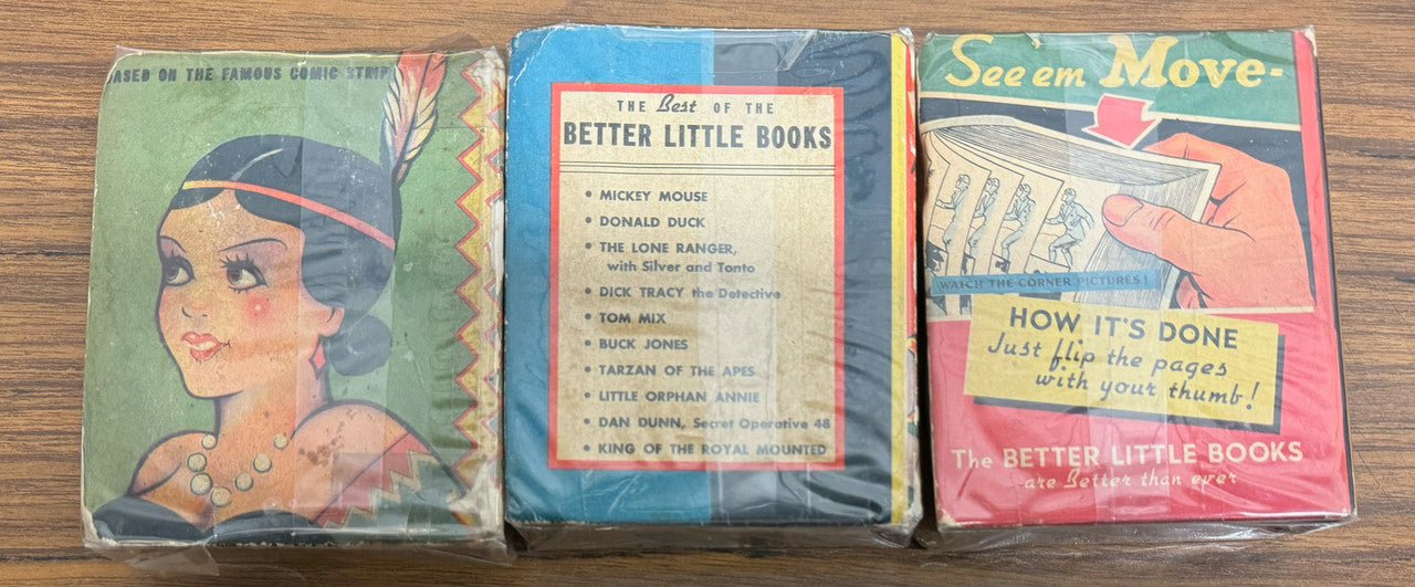 Big Chief Wahoo Better Little Books Lot of 3 Saunders