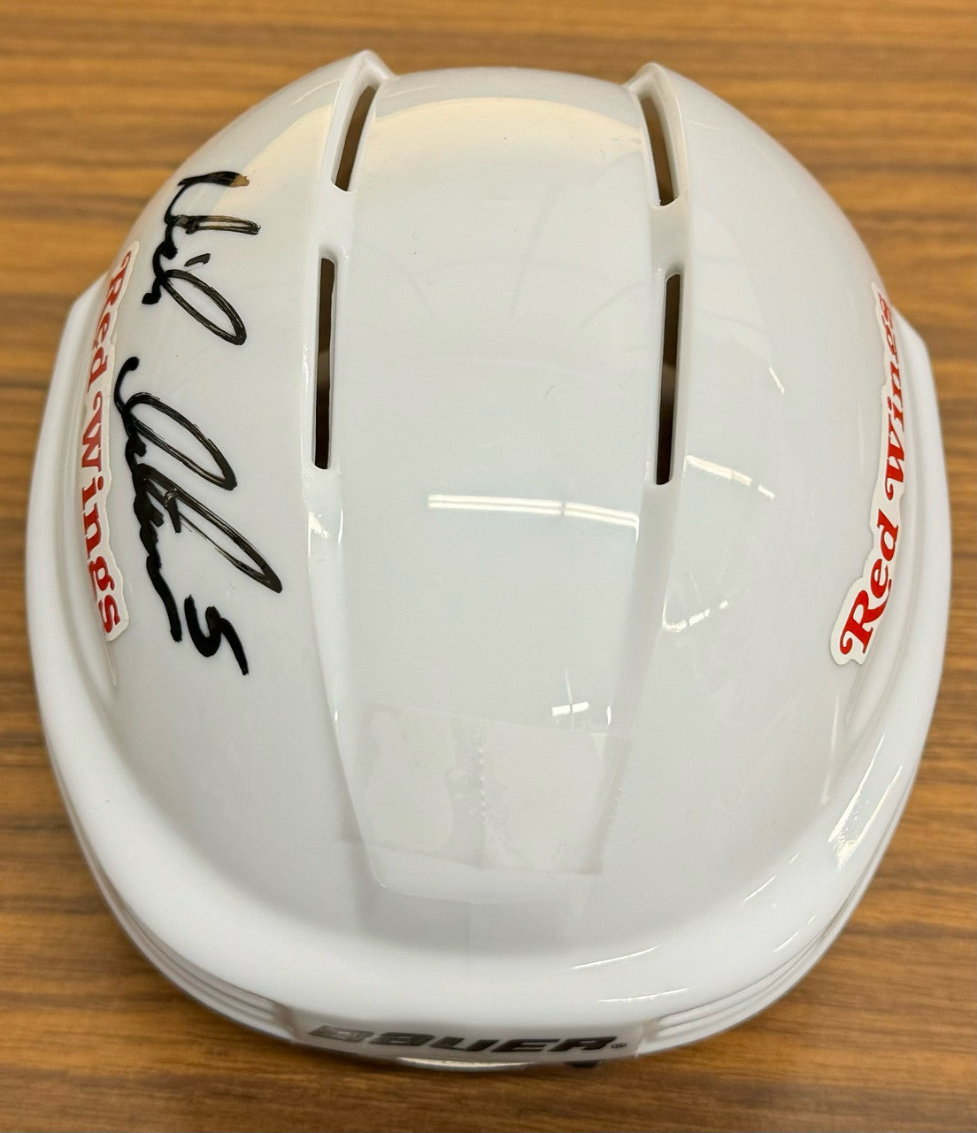 Nicklas Lidstrom Signed Autographed Mini Helmet Red Wings