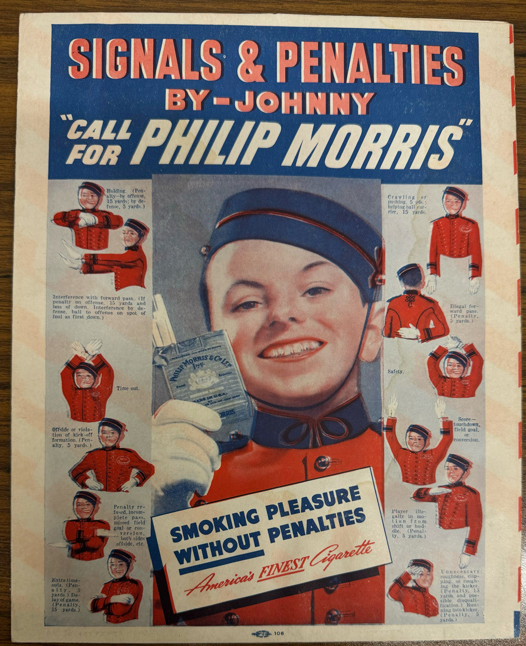 October 18 1942 Detroit Lions vs. Chicago Cardinals Football Program