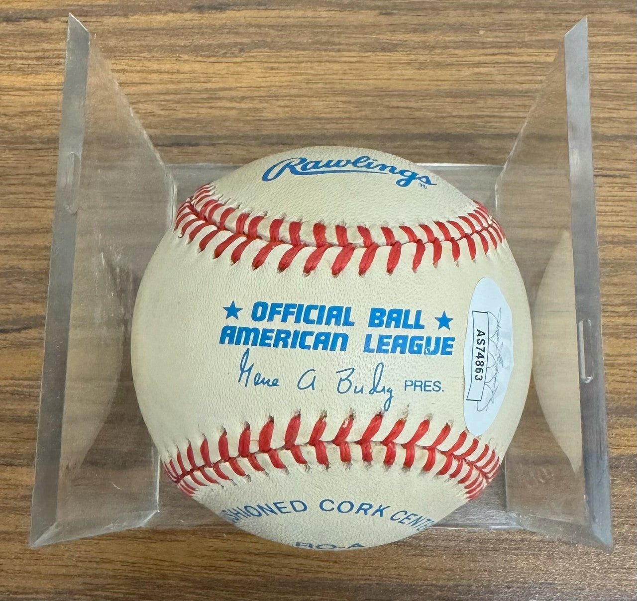 Edward Red Borom Signed Autographed Rawlings OAL Baseball Inscribed JSA
