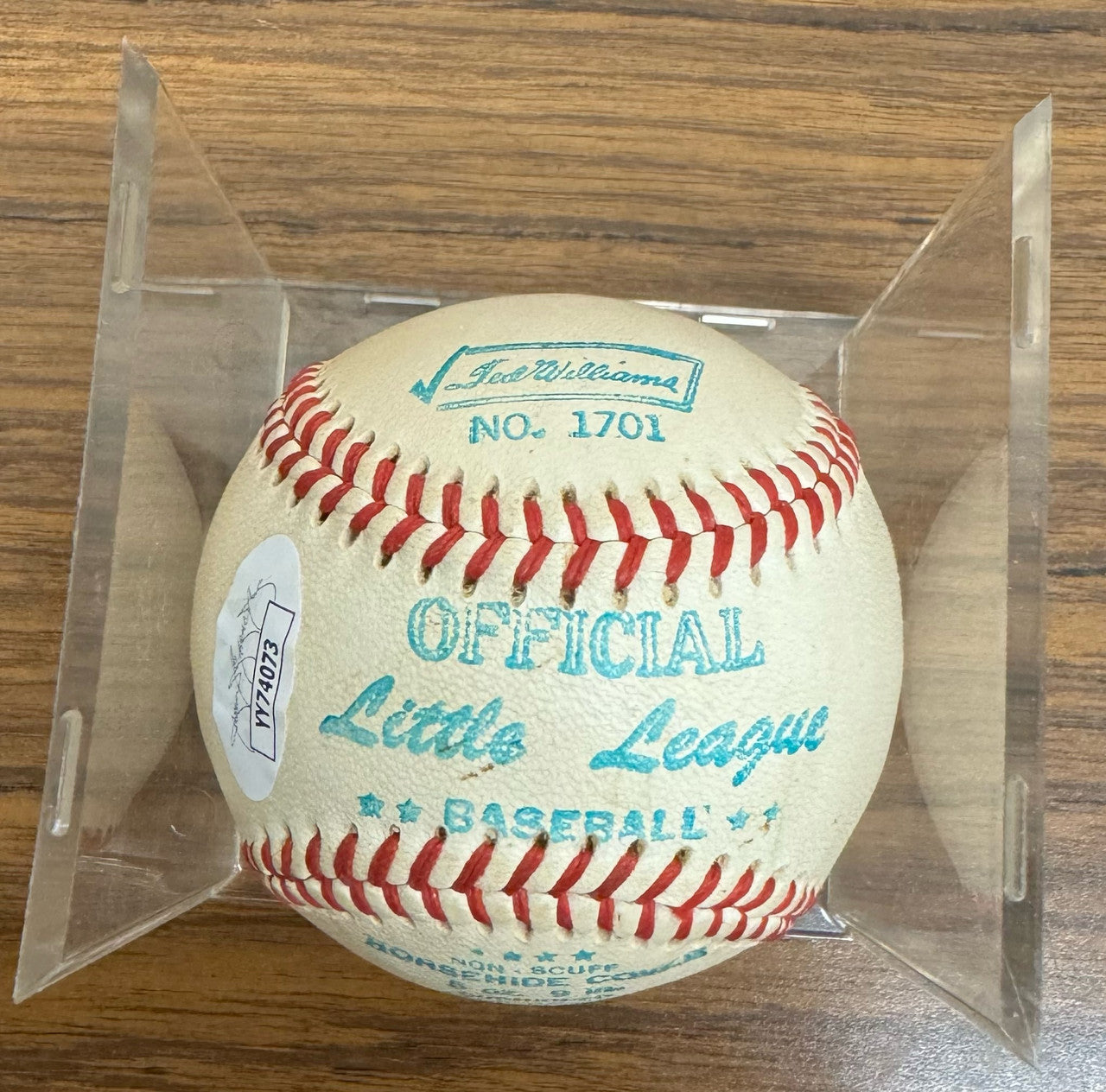 Ted Williams Signed Autographed Official Little League Baseball JSA 4073