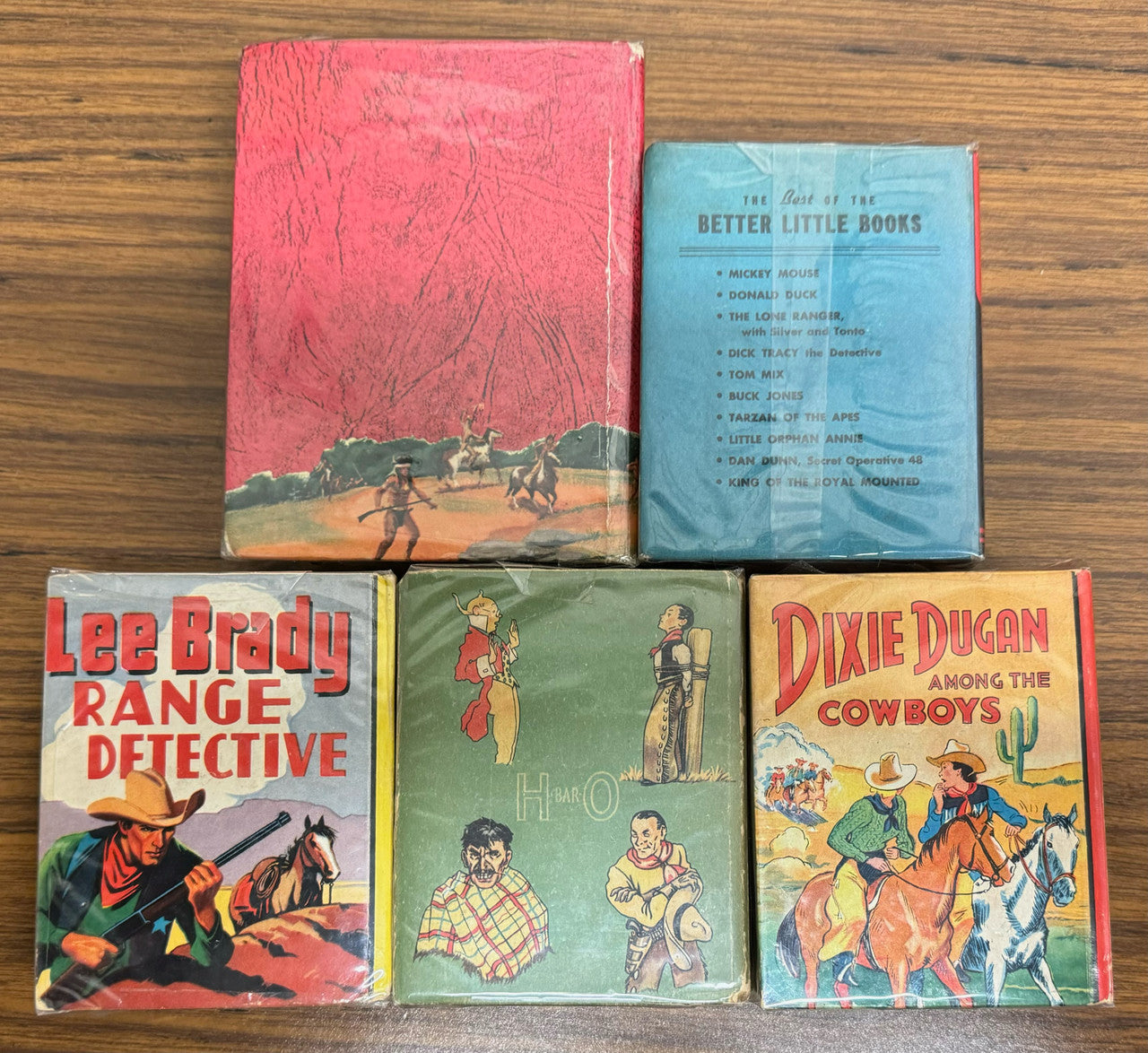 Western Big/Better Little Book Lot of 5 Saalfield/Whitman Andy Burnett