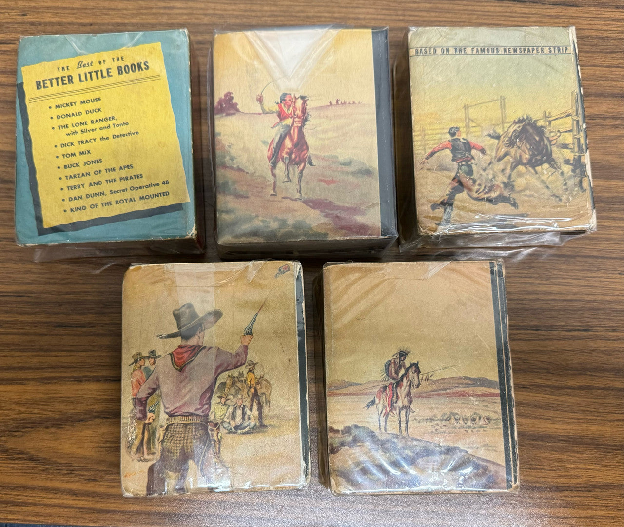 Big/Better Little Book Western Lot of 5 The Spy The Desert Eagle Rides Again