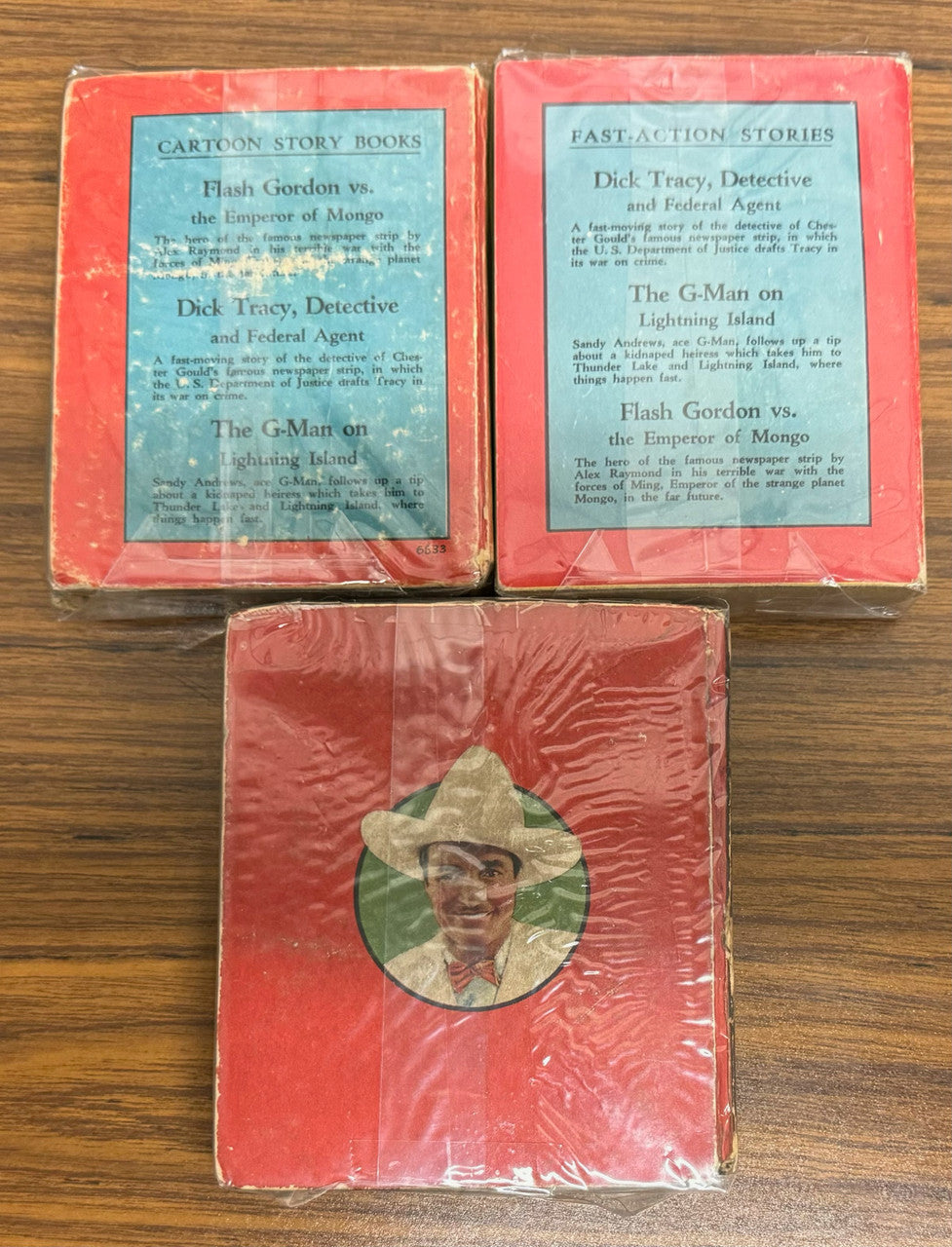 Big Little Books Fast Action Tom Mix Lot of 3 Dell 6833