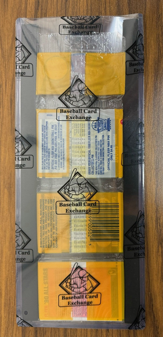 1990-91 Fleer Basketball Rack Pack Kemp RC on Top BBCE Wrapped and Sealed