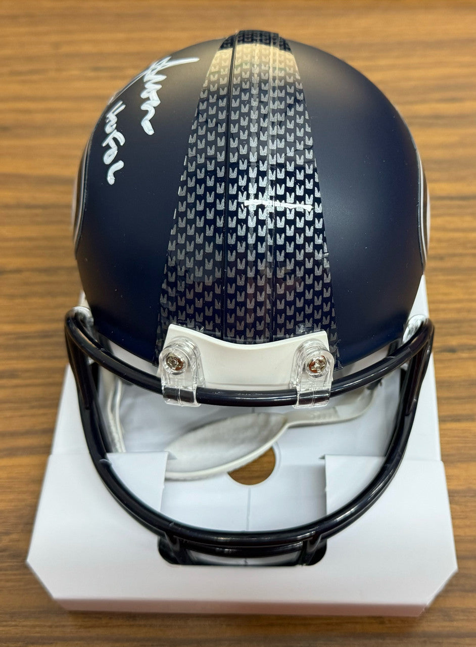 Warren Moon Signed Autographed Seahawks Mini Helmet Tristar