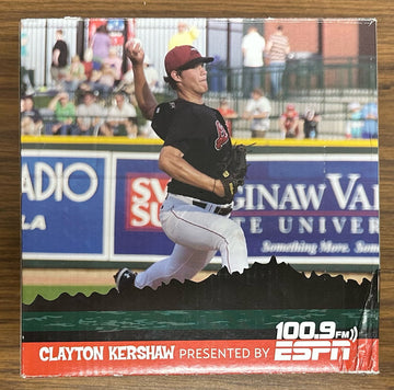 100.9 FM ESPN Clayton Kershaw Great Lakes Loons Figurine in Box