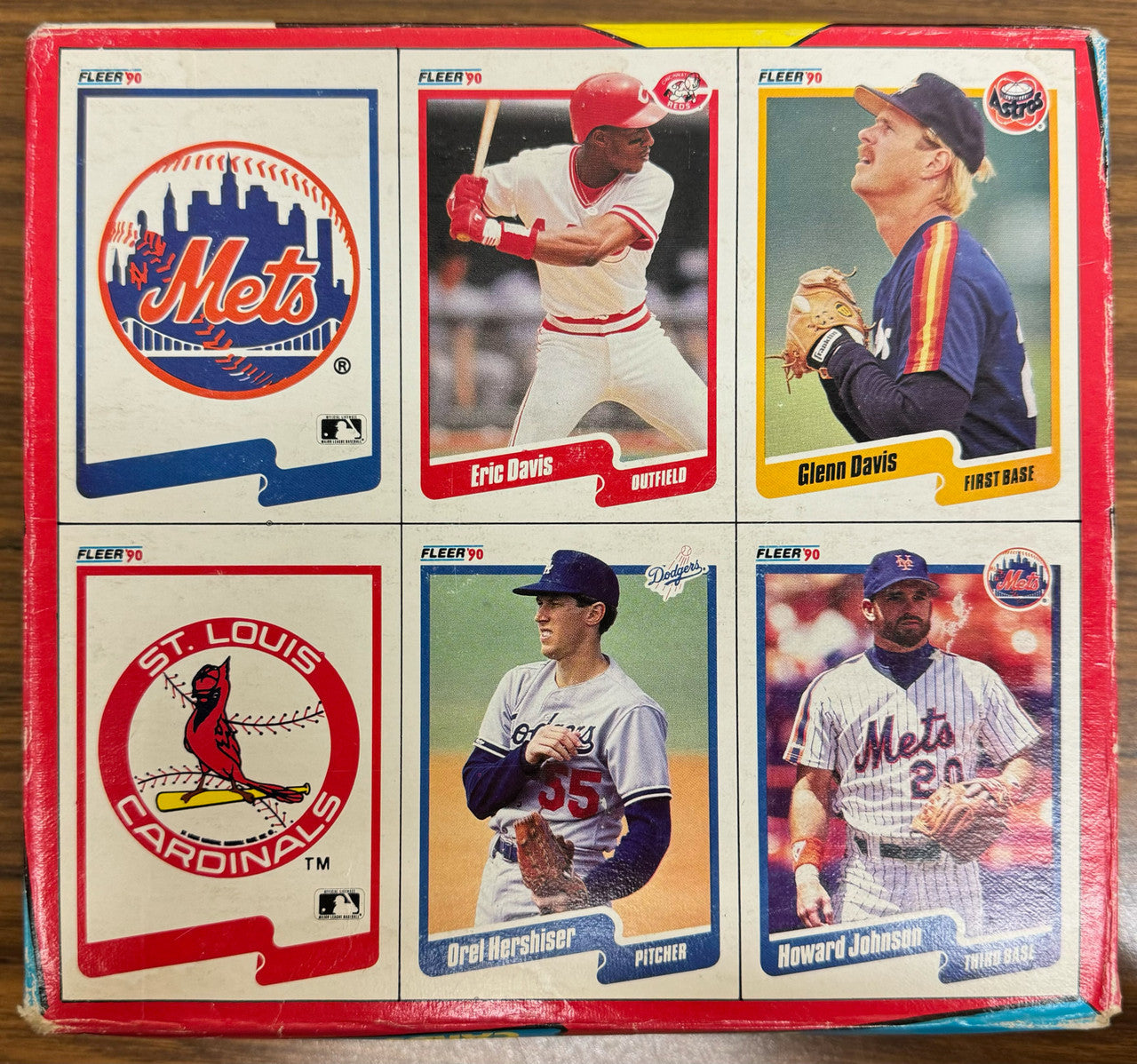 1990 Fleer Baseball Cello Pack Box 24 Factory Sealed Packs