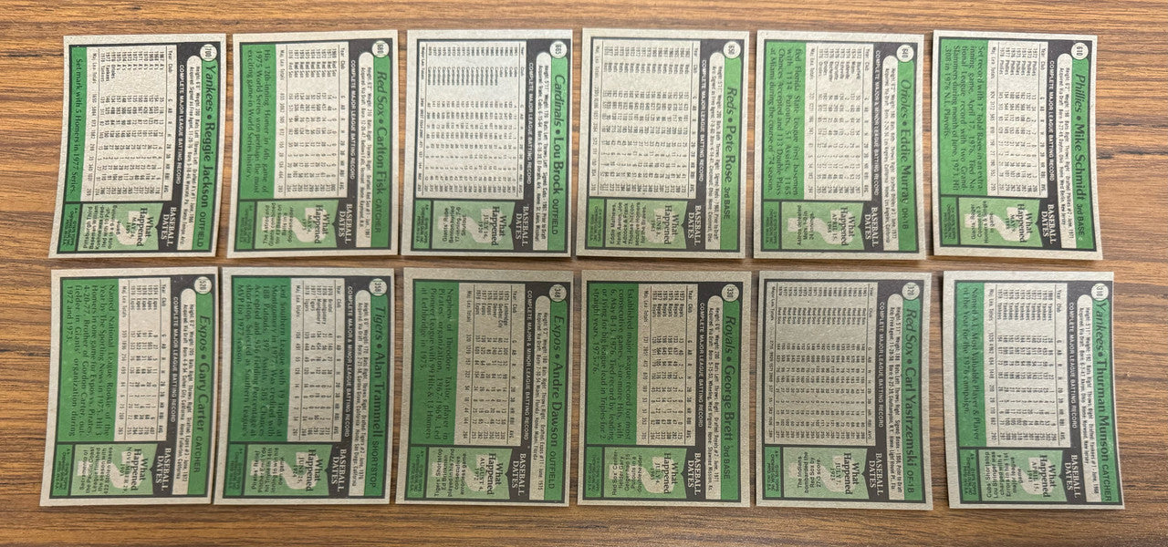 1979 Topps Baseball Complete Set (726) NM/MT Overall