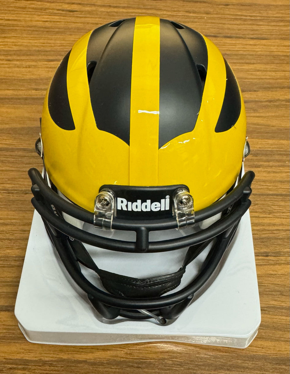 JJ McCarthy Signed Autographed Riddell Mini Speed Helmet BAS