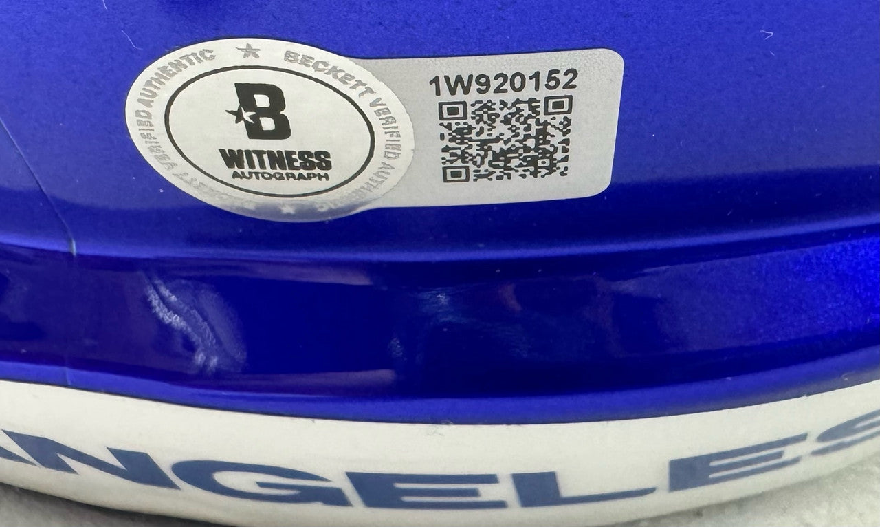 Blake Corum Signed Autographed Rams FS Replica Helmet BAS