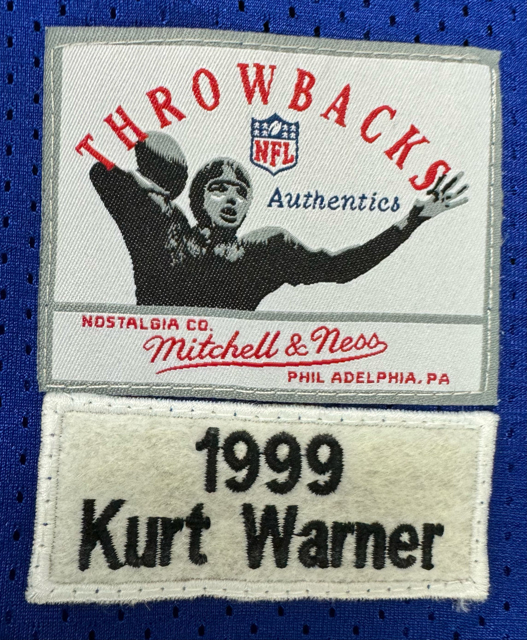 Kurt Warner Signed Autographed Mitchell & Ness Jersey JSA