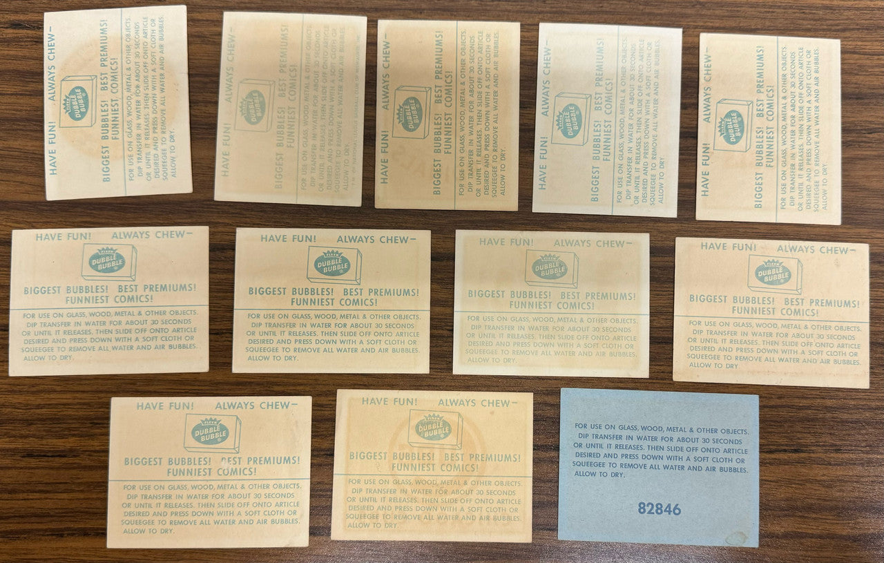 1961 Fleer Baseball Stickers Partial Set (20) 12 Different EX/MT Overall
