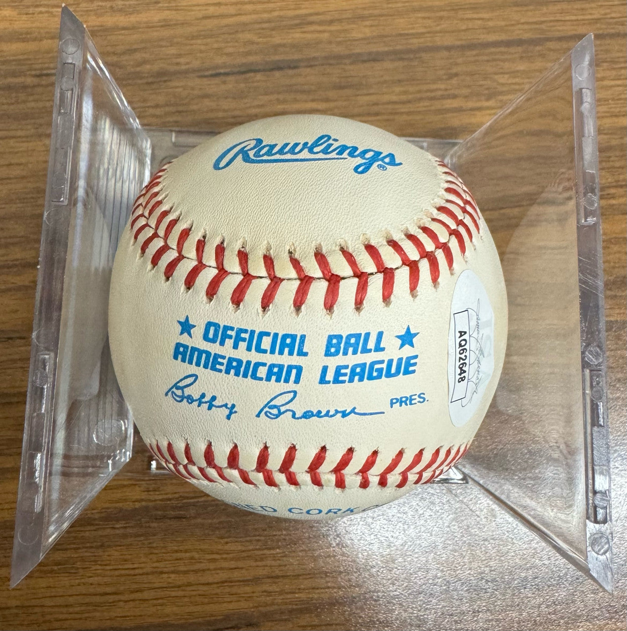 Al Kaline Signed Autographed Rawlings OMLB Baseball JSA