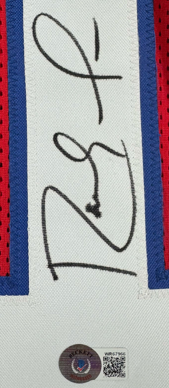 Randy Moss Signed Autographed Patriots Custom Jersey Beckett