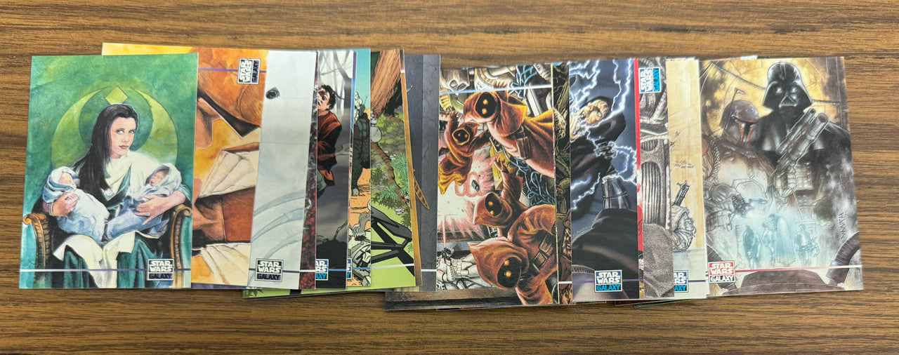 1995 Topps Star Wars Galaxy Complete Series 3 Base Set 276-365 EX-NM