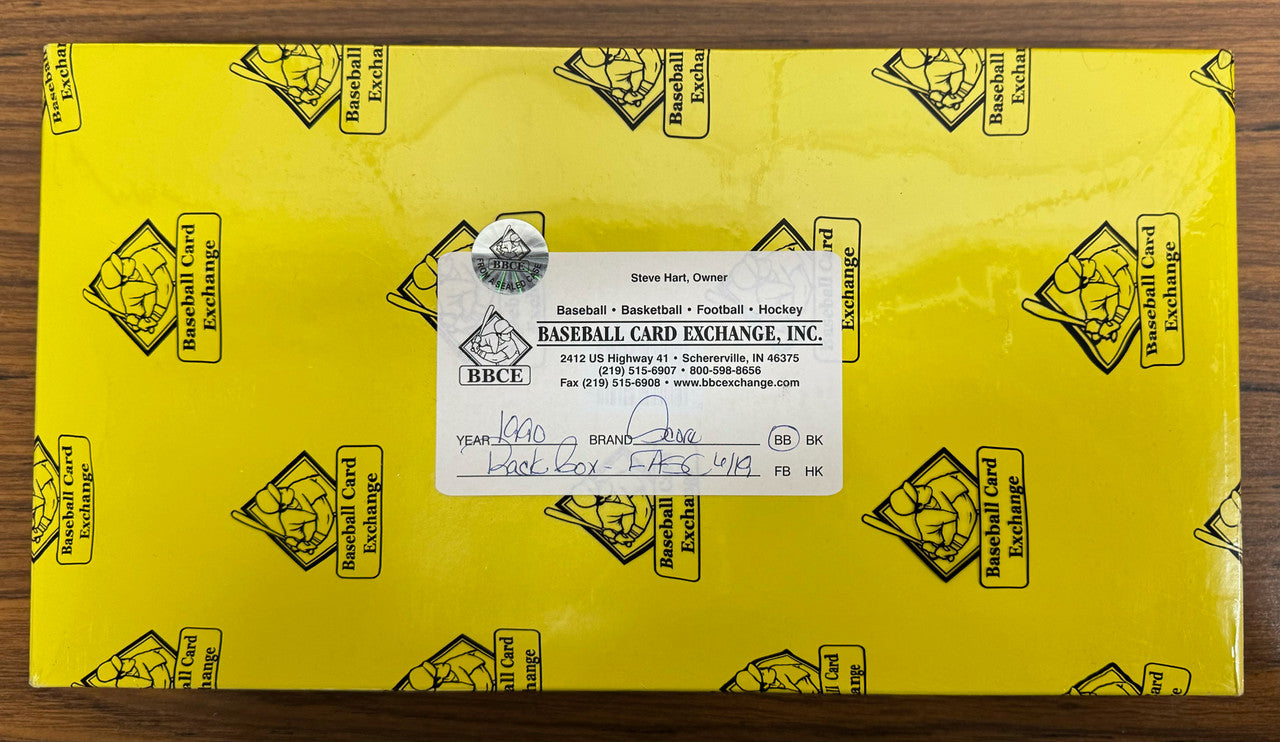 1990 Score Baseball Rack Box FASC BBCE Wrapped and Sealed