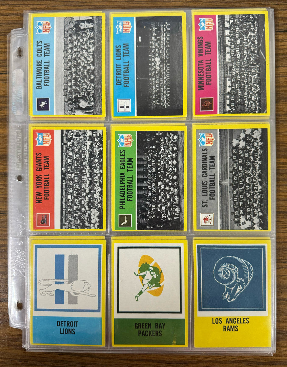 1967 Philadelphia Football Lot of 72 Different w/ Stars EX Overall