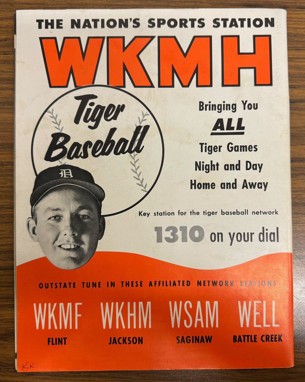 1961 Detroit Tigers Official Yearbook Al Kaline