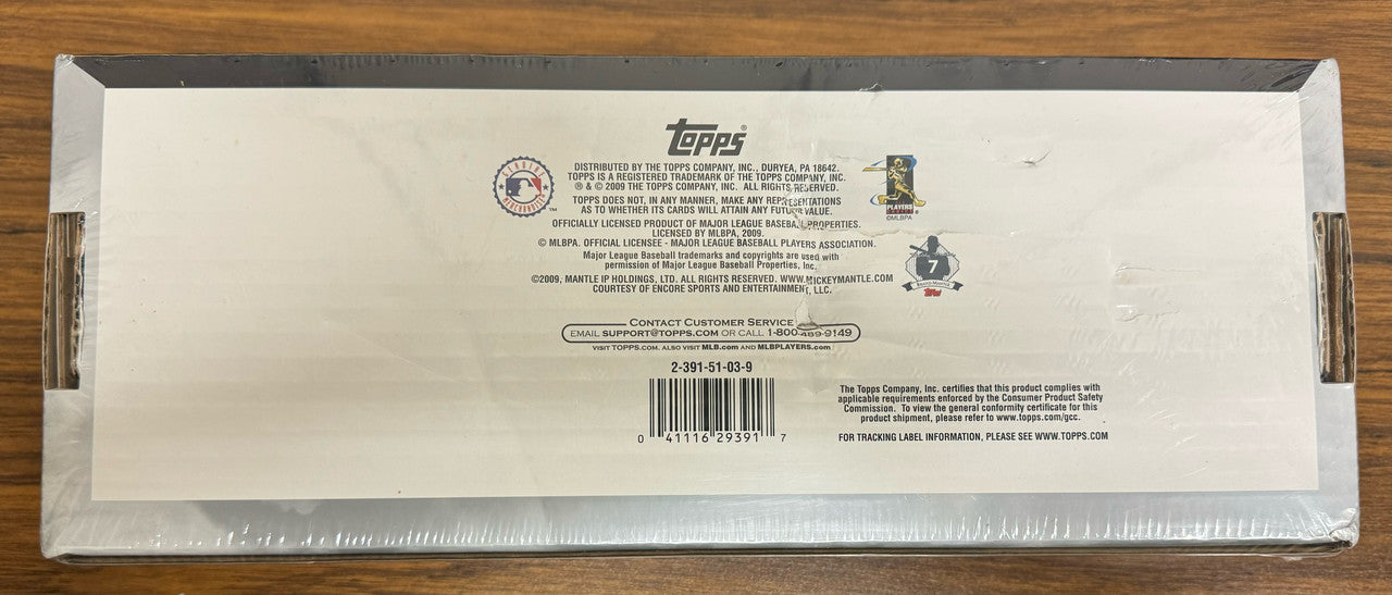 2009 Topps Baseball Complete Factory Set Sealed Mickey Mantle