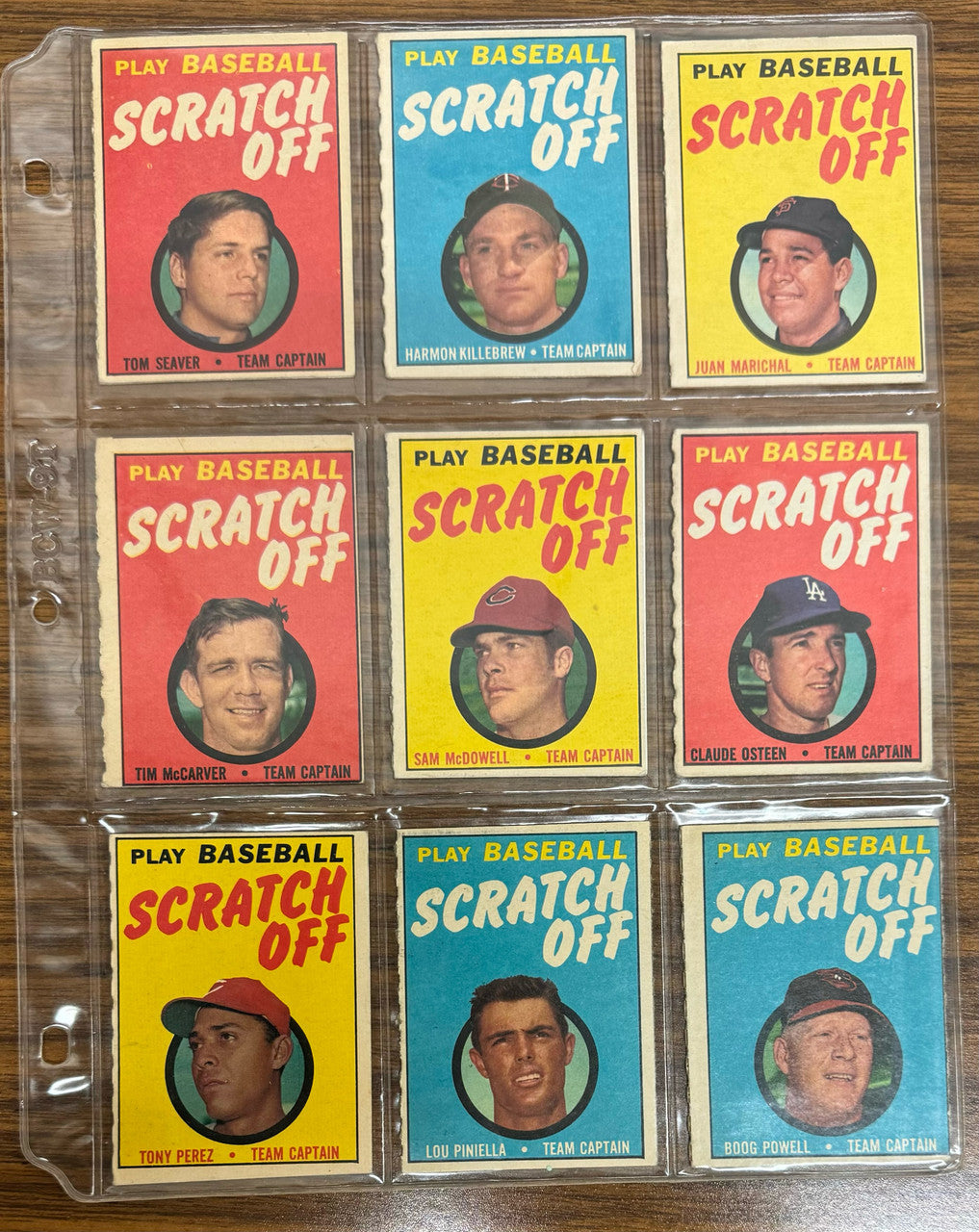 1970 Topps Baseball Scratch Off Complete Set (24)