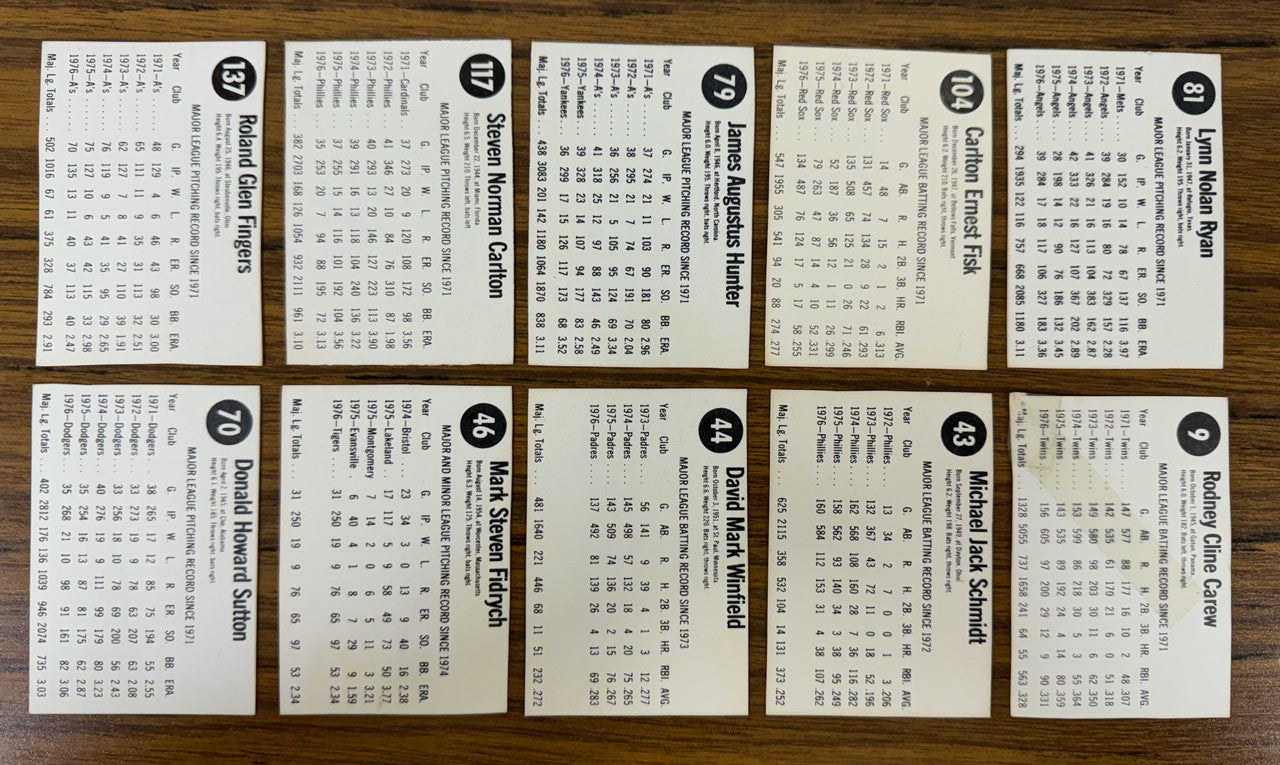 1977 Hostess Baseball Near Complete Set 108/150 w/ Stars EX Overall