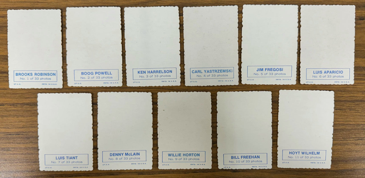 1968 Topps Baseball Deckle Edge Complete Set (33) EX
