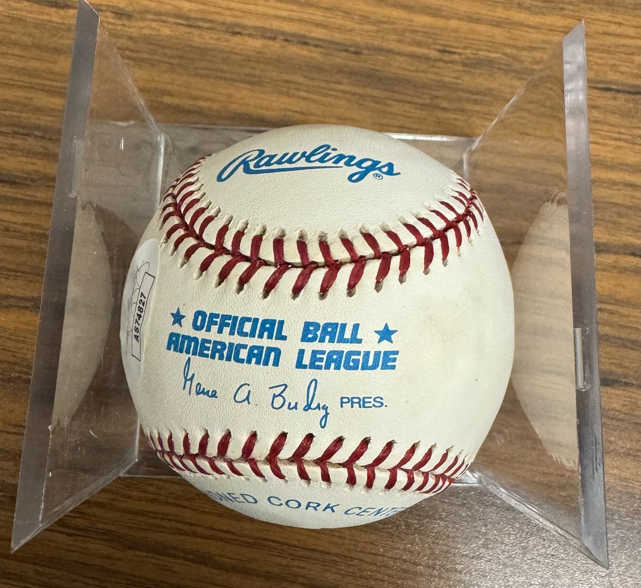 Cecil Travis Signed Autographed Rawlings OAL Baseball Inscribed JSA