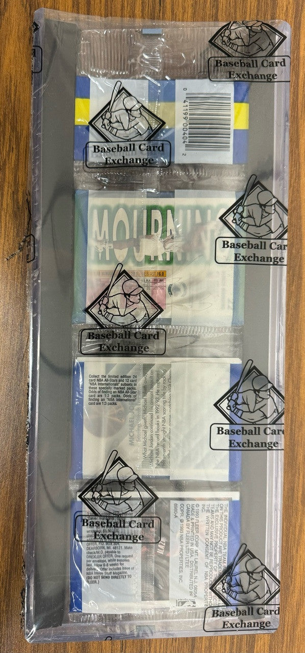 1993-94 Fleer Basketball Series 1 Rack Pack Jordan LL on Back BBCE Wrapped Sealed