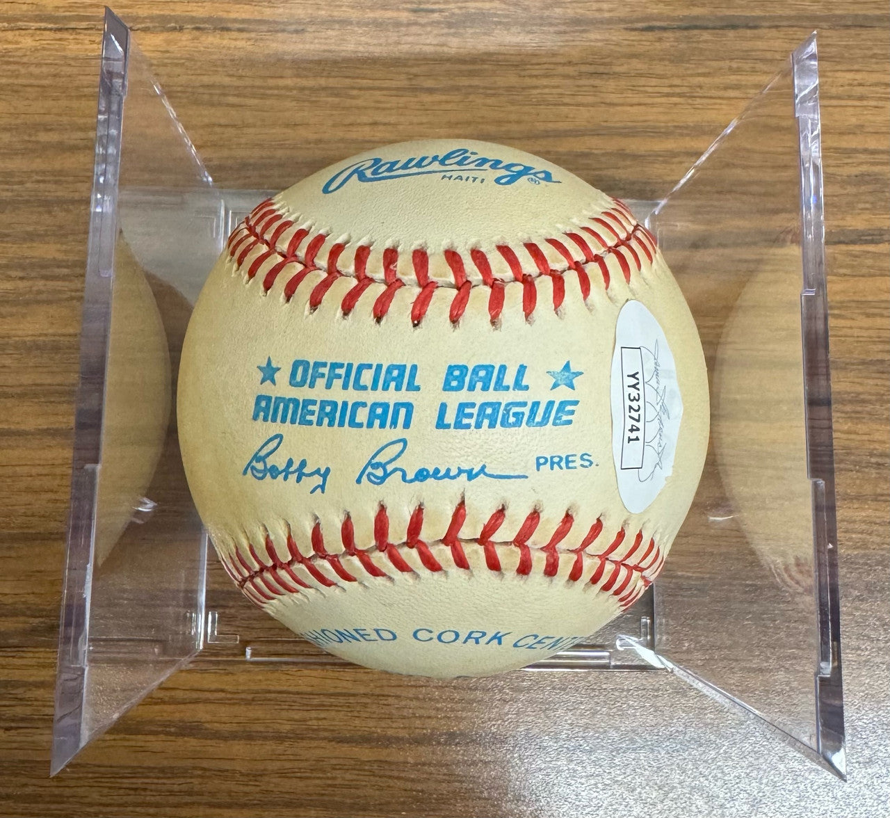 Billy Martin Signed Autographed Rawlings OMLB Baseball JSA