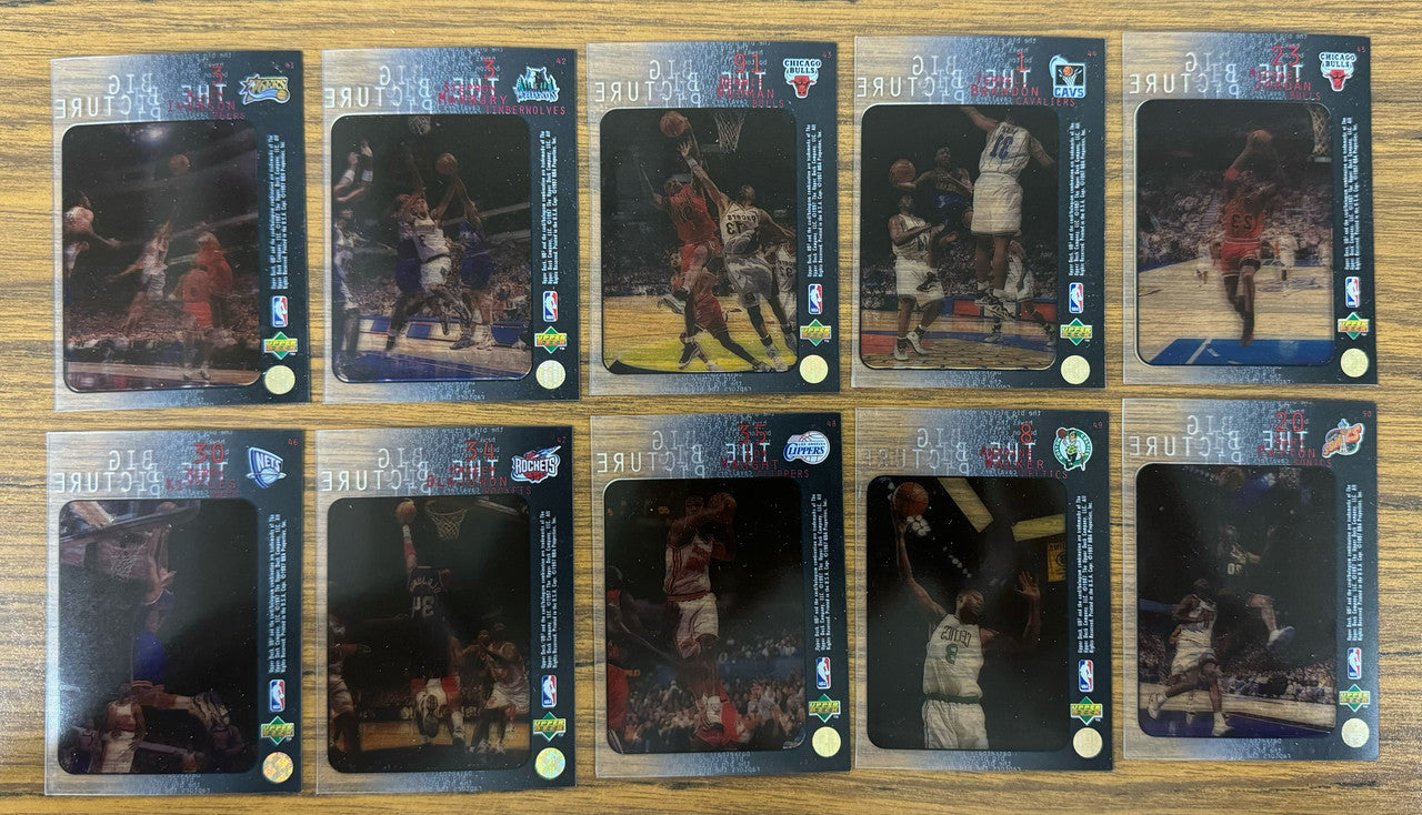 1997-98 UD3 Basketball Complete Set (60) Jam Masters Starstruck The Big Picture