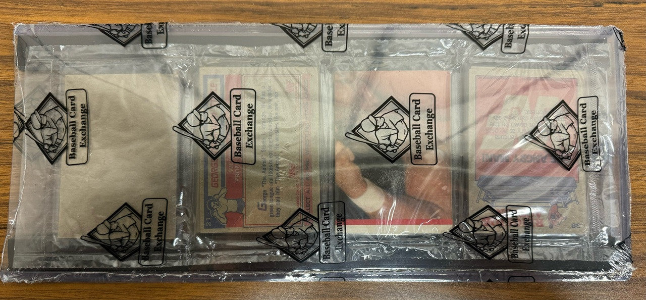 1985 Topps WWF Wrestling Rack Pack Hogan RC #1 on Top (Centered!) BBCE Sealed