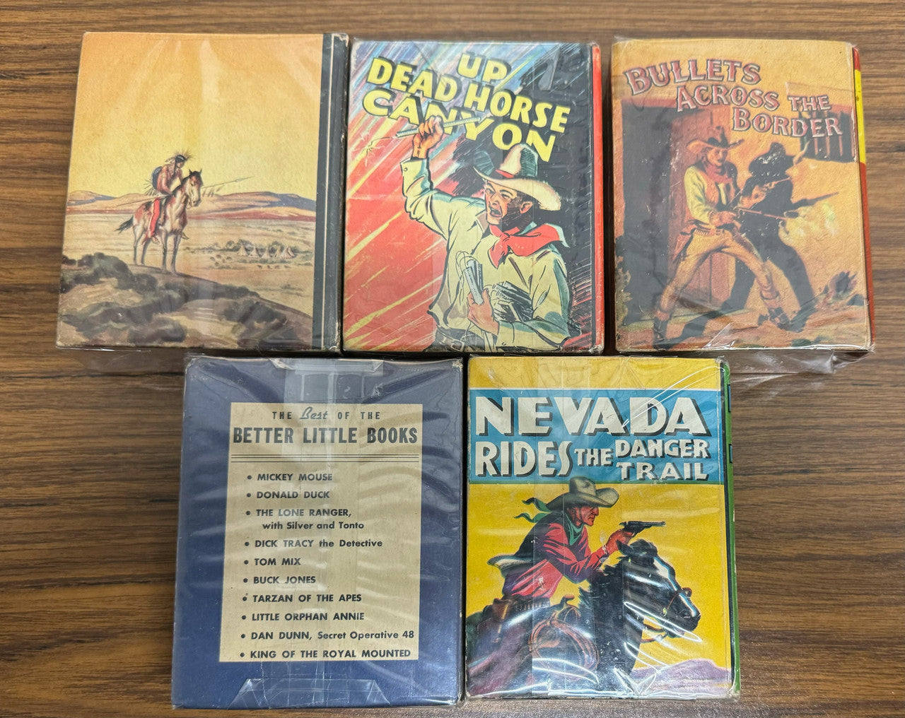 Big/Better Little Books Lot of 5 Cowboy/Western Saalfield