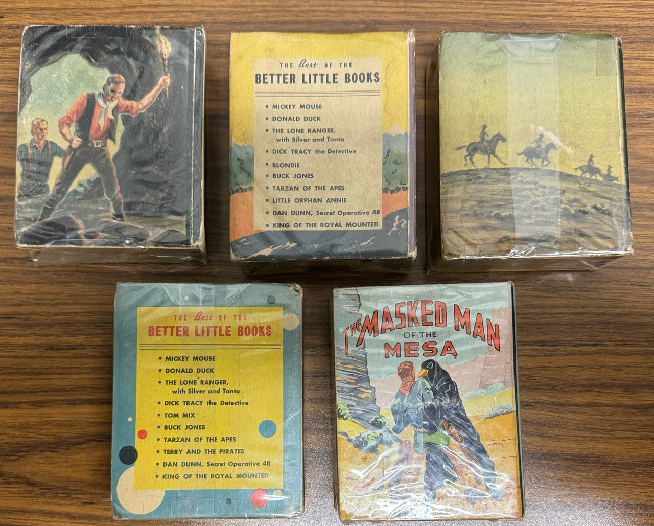 Big/Better Little Book Western Lot of 5 Lone Star Martin Masked Man of the Mesa