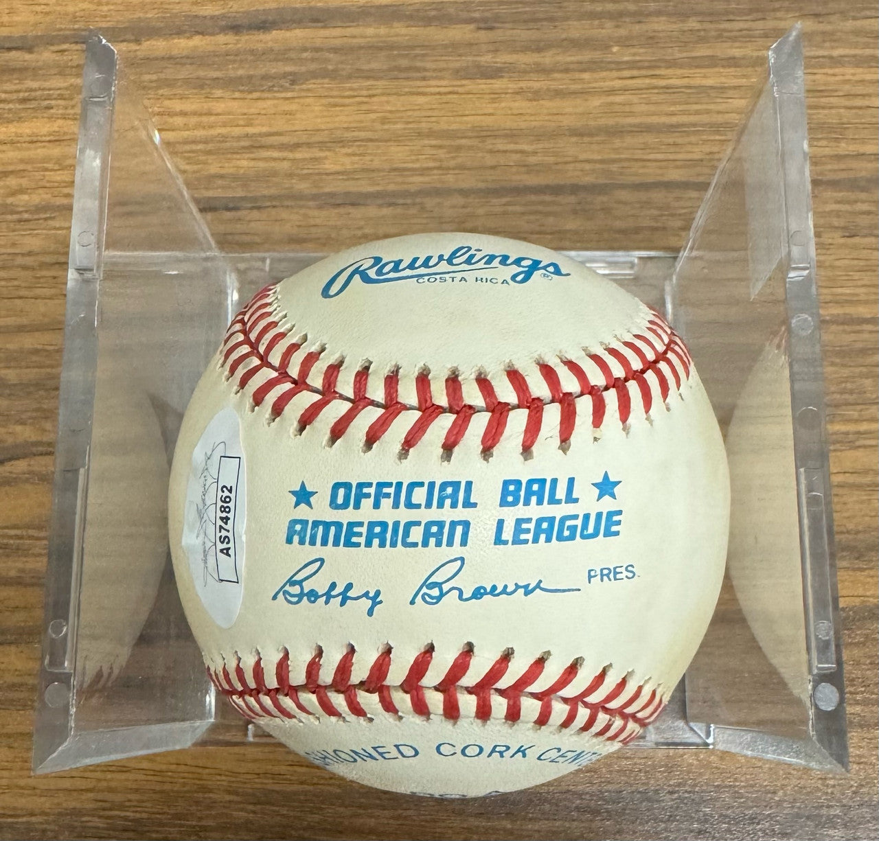 Ned Garver Signed Autographed Rawlings OAL Baseball JSA