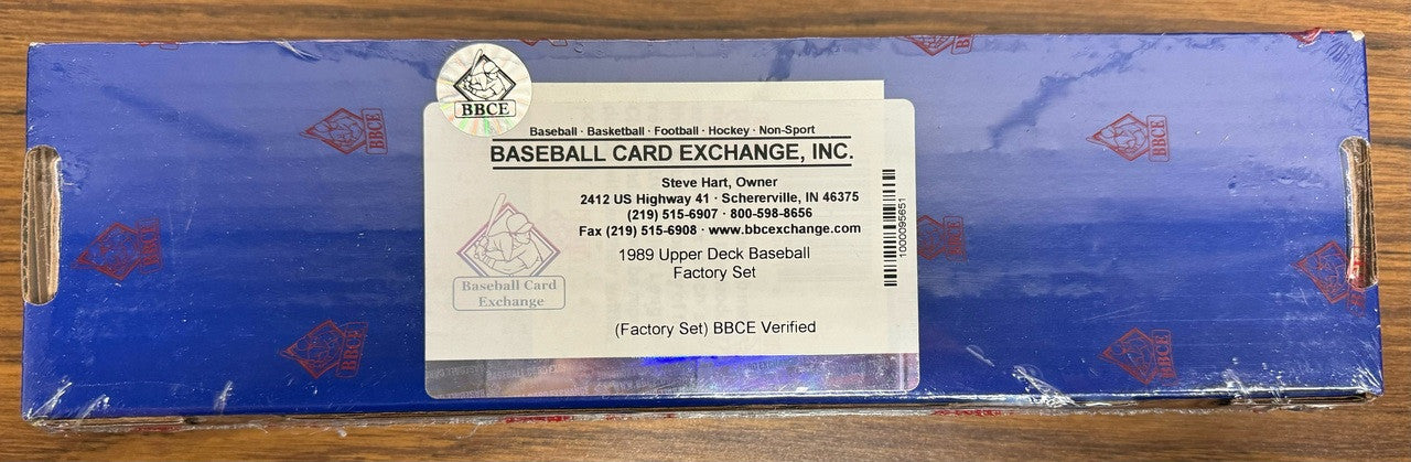 1989 Upper Deck Baseball Complete Factory Set BBCE Wrapped and Sealed
