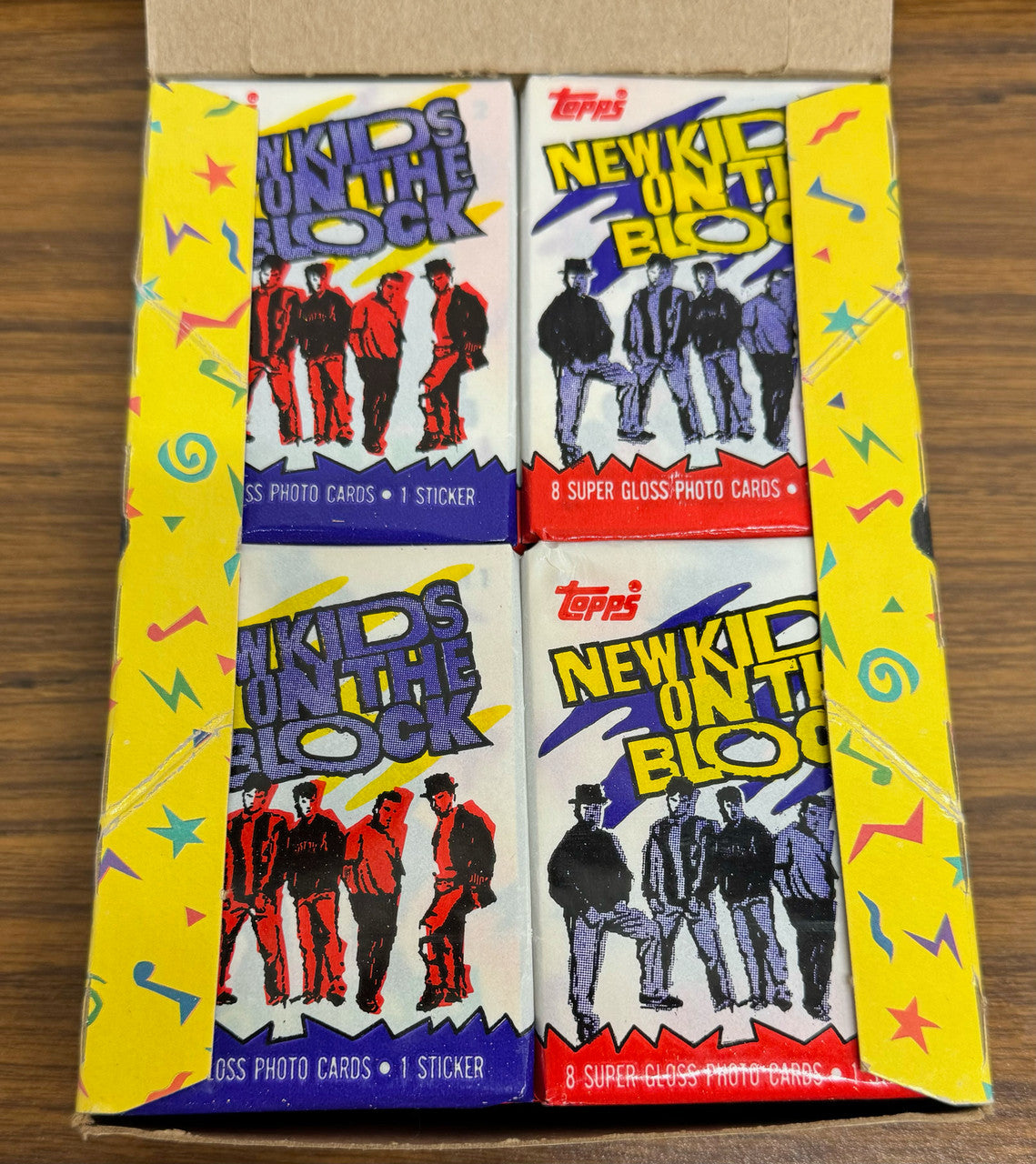 1989 Topps New Kids on the Block Wax Box 36 Sealed Packs