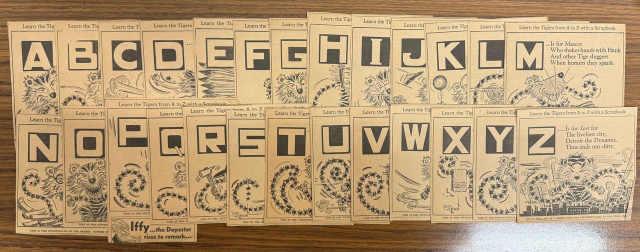 Iffy's Book of Tiger Tales + 1935 Alphabet Jungle Jingle Pieces (26) + Others