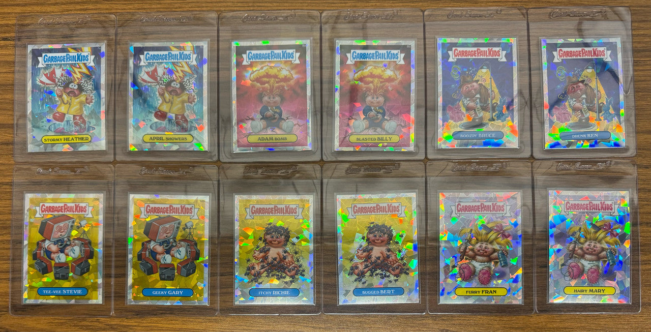 2013 Topps Garbage Pail Kids Chrome Series 1 Atomic Refractor Complete Set (110)