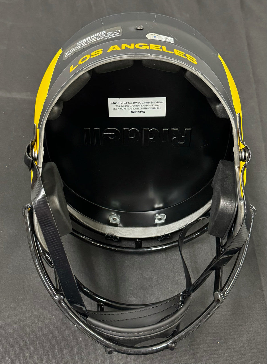 Kurt Warner Signed Autographed FS Replica Eclipse Helmet Beckett