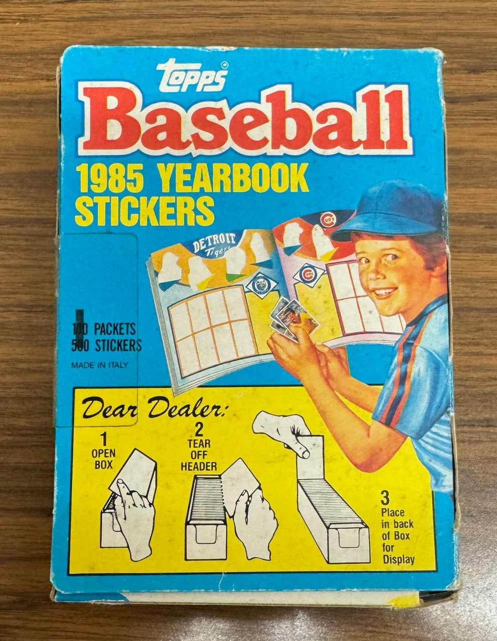 1985 Topps Baseball Yearbook Stickers Box Sealed